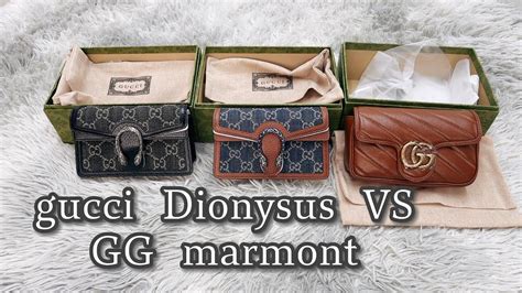 gucci dionysus vs marmont|gucci marmont bag review.